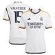 Real Madrid adidas Home Shirt 2023-24 with Valverde 15 printing