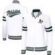 Women's G-III 4Her by Carl Banks White Oakland Athletics Pre-Game Full-Zip Track Jacket