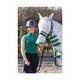 Hy Equestrian Tropical Paradise Fly Mask with Ears and Detachable Nose for Horses Vine Green/White - Cob