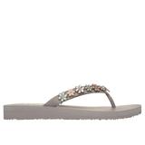 Skechers Women's Meditation - Daisy Crush Sandals | Size 8.0 | Taupe | Synthetic | Vegan