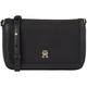 Tommy Hilfiger Damen Crossbody Bag Tasche Essential Flap Crossover Nachhaltig, Schwarz (Black), Onesize