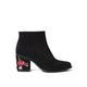 Joe Browns Damen Suedette Western Style Embroidered Boots Stiefelette, Black, 39 EU