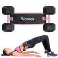 Wonues Exercise Hip Thrust Belt + Weight Lifting Straps, Weight lifting belt, Adjustable Belt for Gym or Pilates, For Kettlebells or Dumbells, Unisex belt