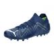 PUMA Men's Future Match MG Soccer Shoe, Persian Blue White-PRO Green, 8.5 UK