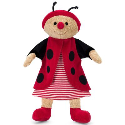 Handpuppe STERNTALER "Käfer", rot (rot, schwarz), Puppen, Kinder, Baumwolle, Polyester