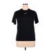 Nike Active T-Shirt: Black Solid Activewear - Women's Size X-Large