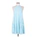 Vision U.S.A. Casual Dress: Blue Dresses - Women's Size Medium