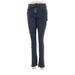 Old Navy Jeggings - Mid/Reg Rise Skinny Leg Boot Cut: Blue Bottoms - Women's Size 10 - Dark Wash