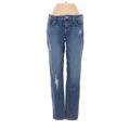 LC Lauren Conrad Jeans - Low Rise: Blue Bottoms - Women's Size 4 - Distressed Wash
