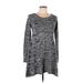 Ultra Flirt Casual Dress: Gray Dresses - Women's Size Large
