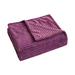 Spirit Linen Blanket Microfiber/Fleece/ in Pink/Indigo | 90 H x 90 W in | Wayfair 383543