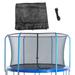 Machrus Upper Bounce Trampoline Safety Net for 10 ft Round Trampolines using 6 Curved Poles in Black | Wayfair UBNET-10-8-IS