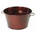 Winston Porter Jayia Galvanized Steel Pot Planter Metal in Orange | Wayfair 50F00EAE6A234C3F98772ED83443EF9D