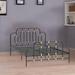 Ivy Bronx Ashyr Bed Wood & Metal/Metal in Black | 39.36 H x 55.46 W x 77.6 D in | Wayfair 44B2F45CB5F6409D9514BBA3B0777570