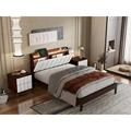 Wrought Studio™ Gaitske Bedroom Set Upholstered/Metal in Brown | 39.36 H x 56.06 W x 81.26 D in | Wayfair 0A005EF8381D441889904A2558EA4B1F