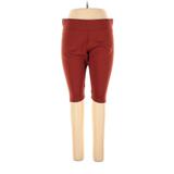 Logo Layers Casual Pants - High Rise: Red Bottoms - Women's Size 1X Petite
