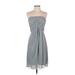 David's Bridal Cocktail Dress: Gray Dresses - Women's Size 4