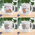 Tasse à café et lait créative pour couple cadeau mignon tasse à boire du thé cadeau chat