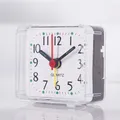 Petit réveil de chevet à quartz à piles horloges de réveil carrées papier bonbon horloge de
