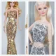 Bling clothing set / gold silver sequin top + pant / 30cm doll clothes suit summer wear outfit for