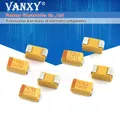 10PCS A B C D Case Tantalum capacitor 6V 10V 16V 25V 35V 50V 0.1UF 1uf 2.2UF 4.7UF 10UF 22UF 33UF