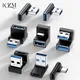 USB 3.0 Male To Female 90 Degree Right Angle Extension Adapter USB Upward Elbow Adapter 10Gbps For