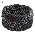 New Snood Scarves Ring Men Women Unisex Winter Soft Fleece Neck Scarf Double Layer Knitted Neck