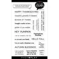2023 New Pumpkin Fall Thanksgiving Sentiments Clear Stamps Set Scrapbooking Paper Making Frames Card