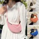 Solid Color Chest Bag For Women Large Capacity Travel Crossbody Half Moon Designed Belt Bag Ladies