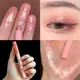 Diamond Glitter Eyeshadow Liner Pencil Face Makeup Highlighter Long lasting Matte Pink Silkworm