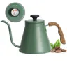 42oz Pour Over Kettle Stove Top Gooseneck Kettle Coffee kettle with Exact Thermometer， Anti-Hot