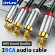 Unnlink 2 RCA to 2 RCA Cable Male to Male Stereo Audio Cord for Home Theater Subwoofer DVD Amplifier