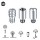 1Pc/5Pcs Implant Titanium Dermal Anchor Extension Gauge Converter Pin Labret Helix Tongue Piercing