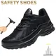 Steel Toe Shoes for Men Indestructible Work Shoes Lightweight Steel Toe Non Slip Safety Shoes Air