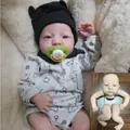 17inches Reborn Doll Kit Levi Awake Lifelike Real Soft Touch Unfinished Doll Parts With Cloth Body