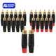 Musical Sound 2/4/8/12/24 Pcs RCA Plug Connectors Adapter Coaxial Cable Audio Jack Gold Plug Male No