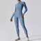 Zipper Yoga Boilersuit Long Sleeved Women's Sportswear Gym Jumpsuits Workout High-intensity Fitness