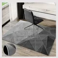 Modern Rectangular chair mat for bedroom study Antiskid Printed Carpet living room Geometric room