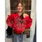 New Spider Web Red Hoodie Women Sweatshirt Zipper Warm Harajuku Punk Grunge Y2k Clothing Hip Hop Sweatshirt Hoodie Autumn Winter