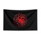 Three Headed Dragon Targaryen Sigil Flag Polyester Printed National Banner For Decor Flag