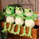 Kawaii Cloak Frog Plush Toy Soft Stuffed Animal Lovely Hat Big Eyes Anime Doll Baby Hug Pillow