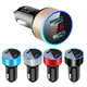 Dual USB Car Charger Adapter Car Cigarette Lighter LED Voltmeter For All Type Mobile Phone Charger