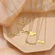 Stainless Steel Necklaces Cute Shark Heart Pendant Mother's Day Gift Korean Fashion Exquisite