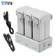 For Mini 3 Pro Mini 4 Pro Battery Plus 3950mAh+3-Way Charging Hub Battery Charging Butler for DJI