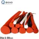 1/5M White/Red VMQ Solid Silicone Rubber Sealing Strip Round Bar Cord High Temperature Dia 1~30mm