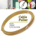 3mm 5-30M Cable Puller Fish Tape Reel Puller Fiberglass Metal Wall Wire Conduit For Telecom