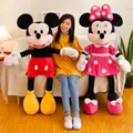 Disney Cartoon Plush Doll 30-75cm Cute Mickey Classic Retro Pink Minnie Doll Cute Stuffed Animals