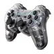 Video-Game Wireless Dual Shock Gamepad Transparent Hand Controller for Sony PS3 Playstation 3