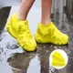1 Pair Waterproof Non-slip Silicone Shoe High Elastic Wear-resistant Unisex Rain Boots for Outdoor