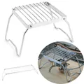BBQ Grill Multifunctional Folding Campfire Grill Portable Stainless Steel Camping Grill Grate Gas